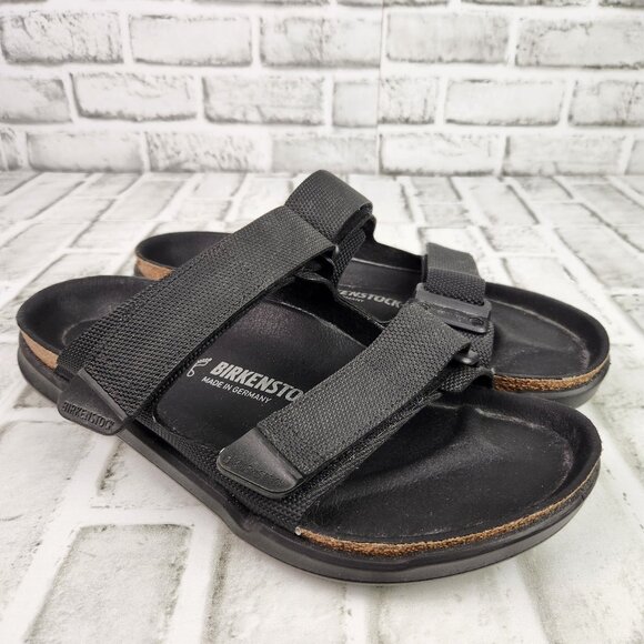 Birkenstock Atacama Mens Sz 10 EU 43 Black Outdoor Trail Sandal Futura Birkoflor - Picture 1 of 11